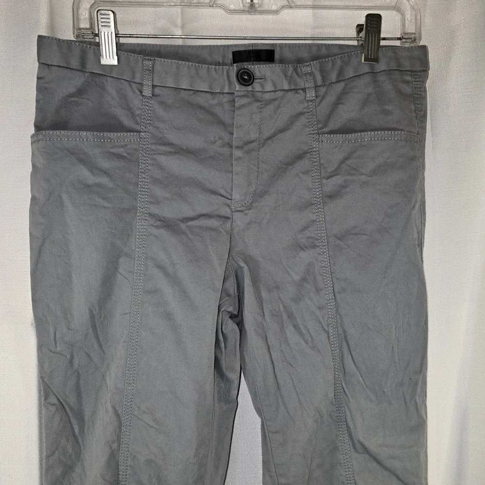 ATM Anthony Thomas Melillo Pants Women Size 8‎ Gray Chino Cargo Stretch